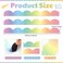 Tellegloww 24 Pcs Rainbow Pastel Magnetic Borders for Classroom Bulletin Board Borders Magnetic Whiteboard Classroom Strips for Office Chalkboard Decoration