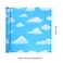 Tenceur Sky and Cloud Bulletin Board Paper 24 Inch x 100ft Fade Resistant Paper Roll for Birthday Party Classroom Decor
