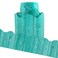 Luckyhern Turquoise Wood Bulletin Board Borders Scalloped for Classroom Decoration 36ft