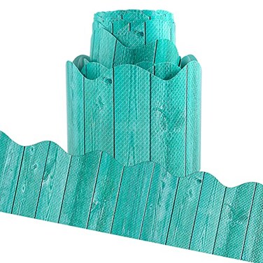 Luckyhern Turquoise Wood Bulletin Board Borders Scalloped for Classroom Decoration 36ft