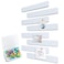 Uoisaiko Felt Pin Board Bar 15x2 Pack of 8 Bulletin Board Strips with 40 Push Pins Home Office Memos Notice Boards Felt Wall Tiles