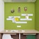 Uoisaiko Felt Pin Board Bar 15x2 Pack of 8 Bulletin Board Strips with 40 Push Pins Home Office Memos Notice Boards Felt Wall Tiles