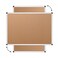 VIZ-PRO VIZPRO Cork Notice Board 48 X 36 Inches Cork Bulletin Board with Silver Aluminium Frame