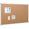 VIZ-PRO VIZPRO Large Cork Bulletin Board 60 X 36 Inches WallMounted Corkboard with Silver Aluminium Frame for School Office and Home 5 X 3