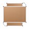 VIZ-PRO VIZPRO Large Cork Bulletin Board 60 X 36 Inches WallMounted Corkboard with Silver Aluminium Frame for School Office and Home 5 X 3