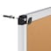 VIZ-PRO VIZPRO Large Cork Bulletin Board 60 X 36 Inches WallMounted Corkboard with Silver Aluminium Frame for School Office and Home 5 X 3