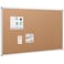 VIZ-PRO VIZPRO Large Cork Bulletin Board 60 X 36 Inches WallMounted Corkboard with Silver Aluminium Frame for School Office and Home 5 X 3