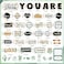 Weekgrat 45 Pcs Eucalyptus Affirmation Station Bulletin Board Set Motivational Posters Classroom Mirror Growth Mindset Decor Positive Affirmations Accents Cutouts for School Office Home Teacher Wall