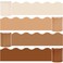 Whaline 656 Ft Brown Bulletin Board Borders 4 Rolls Brown Series DieCut Board Trim for Back to School Classroom Office Chalkboard