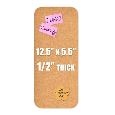 YCCYYCCY 1 PC 12555 SelfAdhesive Cork Board 1212mm Thick Cork Boards for Walls 1 Pack 12555 Bulletin Board Cork Board Tiles for Office Home School 1PC