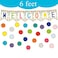 Youngever 67 pcs Confetti Pennants Welcome Bulletin Board with Golden Border