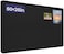 Hrrtyueg Large Bulletin Board 60 X 36 inches Cork Board with 30 Pushpin 5 x 3 Cork Board for Walls Pin Board SelfAdhesive Felt Board Vision Board Foldable Photo Board for Wall Black