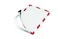 Durable DURAFRAME Security Magnetic Sign Holder 85 x 11 RedWhite Frame 2Pack