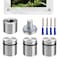 AccEncyc 1 x 1 Stainless Steel Standoff Screws 4Pack Glass Standoff Mounts Wall Standoff Advertising Nails Hardware for Acrylic Picture Frame Signs