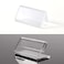 lasenersm 15 Pieces L Shape Mini Sign Display Holder Acrylic L Shape Counter Top Stand Clear Acrylic Price Card Tag Label Stand Display 4x2cm