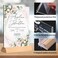 DunGu Acrylic Sign Holder 4 x 6 Wedding Table Number Holder with Wood Base Double Sided Picture Frames 6Pack Clear Table Menu Display Stand for CenterpieceDecorationPartyRestaurants Office Store