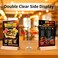 DunGu Acrylic Sign Holder 4 x 6 Wedding Table Number Holder with Wood Base Double Sided Picture Frames 6Pack Clear Table Menu Display Stand for CenterpieceDecorationPartyRestaurants Office Store