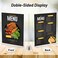 Comkrivy Acrylic Sign Holder 85 x 11 Inch1Pack Vertical T Shape Display Stand DoubleSided Desktop Clear Sign Holders Paper Holder Table Menu Holders Plastic Sign Stand for Home Office Restaurants Stor