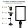 Jecery 2 Pcs Stanchion Sign Holder Double Sided Frame Sign with Protective Cover Fits 83 x 117 Inch Paper Size Top Stand Poster Display for Crowd Control Commercial Queue Sentry Stanchions