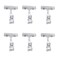 lasenersm Lasenersm 6Piece Plastic Rotatable Double Clip Merchandise Sign Display Transparent 433315 Inch Business Card Sign Holders