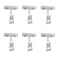 lasenersm Lasenersm 6Piece Plastic Rotatable Double Clip Merchandise Sign Display Transparent 433315 Inch Business Card Sign Holders