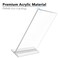 MaxGear Acrylic Sign Holder 85x11 6 Pack Double Sided Clear Table Stand Vertical Flyer Holder Plastic Frame Display for Picture Stores Restaurants Hotels Office T Shape
