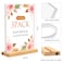 MaxGear LT Shape Acrylic Sign Holder 85 X 11 Clear Table Display Stand with Wooden Base Flyer Menu Holder Photo Frames Paper Stand for Office Wedding Restaurants Hotels 3 Pack