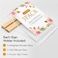 MaxGear LT Shape Acrylic Sign Holder 85 X 11 Clear Table Display Stand with Wooden Base Flyer Menu Holder Photo Frames Paper Stand for Office Wedding Restaurants Hotels 3 Pack
