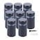 Osring 34 x 2 Inch Sign Standoff Mounting Hardware Black Screw Standoffs Wall Supporting Acrylic Board Glass Panel and Plexiglass Picture 8 Pack