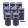 Osring 34 x 2 Inch Sign Standoff Mounting Hardware Black Screw Standoffs Wall Supporting Acrylic Board Glass Panel and Plexiglass Picture 8 Pack