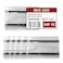 STORE FIXTURES Pallet Rack Sign Holder Kit Clear Vinyl Pouch with Magnet for 4 H x 6 L Cards 10 Pack