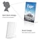 Relx Acrylic Sign Holder 85 x 11 Acrylic Display Stand for Display Slant Back Clear Frames Plastic Sign Holder for Store Restaurant 6 Pack