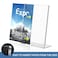 Relx Acrylic Sign Holder 85 x 11 Acrylic Display Stand for Display Slant Back Clear Frames Plastic Sign Holder for Store Restaurant 6 Pack