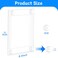 rogeramz 85 x 11 Acrylic Sign Holder with 12 Suction Cups Clear Plastic Window Sign Holder Wall Mount Advertising Frames for Glass Doors Perfect for Malls Offices Homes Stores and Restaurants 2 Pack
