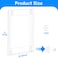 rogeramz 85 x 11 Acrylic Sign Holder with 12 Suction Cups Clear Plastic Window Sign Holder Wall Mount Advertising Frames for Glass Doors Perfect for Malls Offices Homes Stores and Restaurants 2 Pack