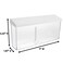 SOURCE ONE Source One Outdoor Brochure Holder Acrylic Wall Mounting Literature Dispenser