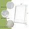 SVOPY 6 Pack Acrylic Sign Stand Holders 85 x 11 Clear Plastic L Shape Table Paper Display Stand Suit for Displaying Posters Picture Flyers Menu