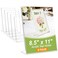 SVOPY 6 Pack Acrylic Sign Stand Holders 85 x 11 Clear Plastic L Shape Table Paper Display Stand Suit for Displaying Posters Picture Flyers Menu