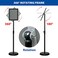 VAIIGO 2Pack 85x11 Inch Adjustable Pedestal Poster Sign Stand Heavy Duty Floor Standing Sign Holder Stand Aluminum Snap Open Frame for Vertical and Horizontal View Sign DisplayedBlack