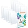 Jetec 10 Pieces 4 x 6 Inch Slant Back Acrylic Sign Holder Clear Slanted Table Display Stand for Table Top Sign Vertical Menu Flyer Picture Frame Holder for Restaurants Stores Office Hotels Desktop