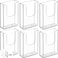 MaxGear Brochure Holder 4x9 Inch Acrylic Wall Mount Pamphlet Flyer Holder Clear Plastic Organizer for TriFold Brochures and Marketing Literature 6 Pack
