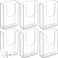 MaxGear Brochure Holder 4x9 Inch Acrylic Wall Mount Pamphlet Flyer Holder Clear Plastic Organizer for TriFold Brochures and Marketing Literature 6 Pack