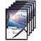 Golemas Magnetic Sign Holder 11 x 17 Wall Mount Self Adhesive Document Display Frames Double Sided Display for Glass Window Black 5pack