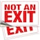 iSYFIX Not an Exit Stickers 2 Pack 10x7 Inch Premium SelfAdhesive Vinyl Laminated for Ultimate UV Weather Scratch Water and Fade Resistance for Office Buildings Workplace More