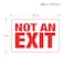 iSYFIX Not an Exit Stickers 2 Pack 10x7 Inch Premium SelfAdhesive Vinyl Laminated for Ultimate UV Weather Scratch Water and Fade Resistance for Office Buildings Workplace More