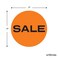 Sutter Signs 1000 pcs Sale Stickers for Retail Store Bright Orange Garage Yard Sales