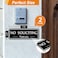 MOWPOG 2 Pack No Soliciting Sign for House Strong SelfAdhesive No Solicitation Signs 79x28 Thick Acrylic Weatherproof and Sturdy Sign for Front Door Home Office Wall Keep Solicitors Away