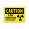 OGO Wholesale 2Pack Caution XRay Vinyl Decal Sticker 7Inch by 5Inch Premium Quality Vinyl Decal Laminated with UV Protective Laminate OS2726