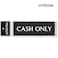 Sutter Signs 3pk Cash Only Stickers Cash Only Sign for Business Weatherproof Vinyl Adhesive Decals