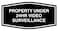 All Quality Fancy Property Under 24Hr Video Surveillance Sign Property Security Sign with Easy Installation 247 Security Monitoring Black Large 1 Pack